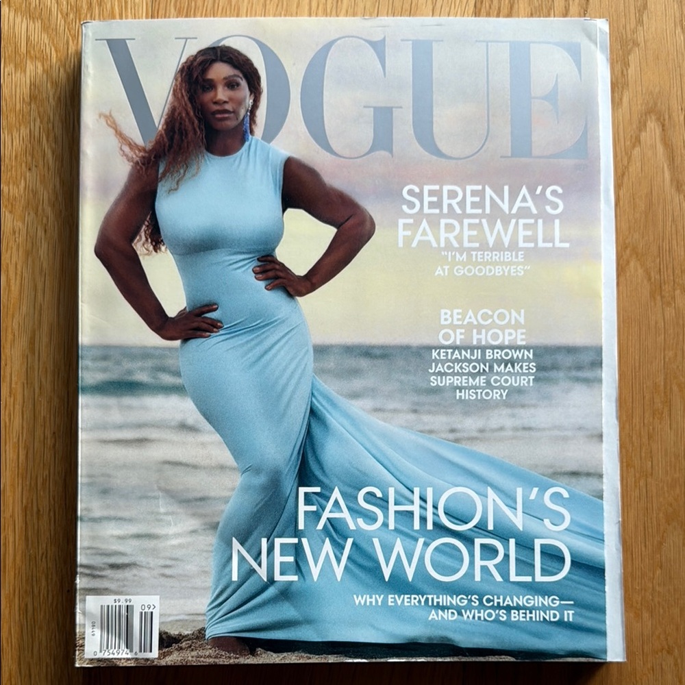 Vogue Magazine September 2022 featuring Serena Williams